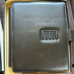 Black Faux Leather IPad case